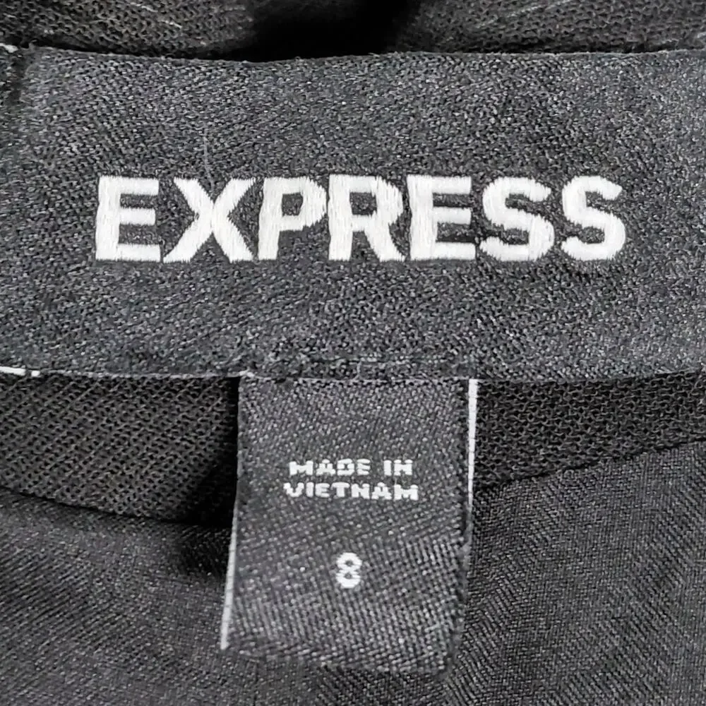 Express Black Blazer Lined Jacket Women Size 8